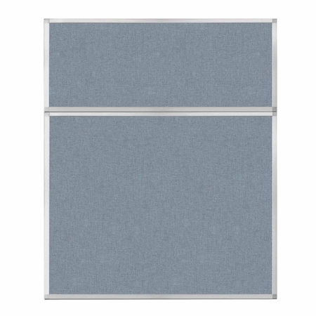 Versare Hush Panel Configurable Cubicle Partition 5' x 6' Powder Blue Fabric 1852404